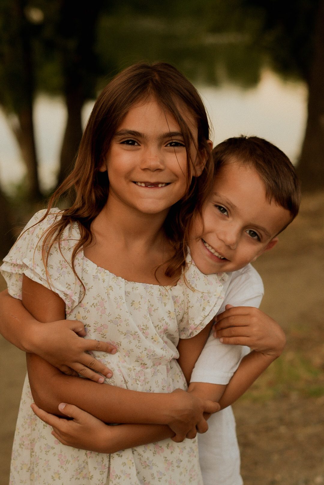 Sisters sharing a hug